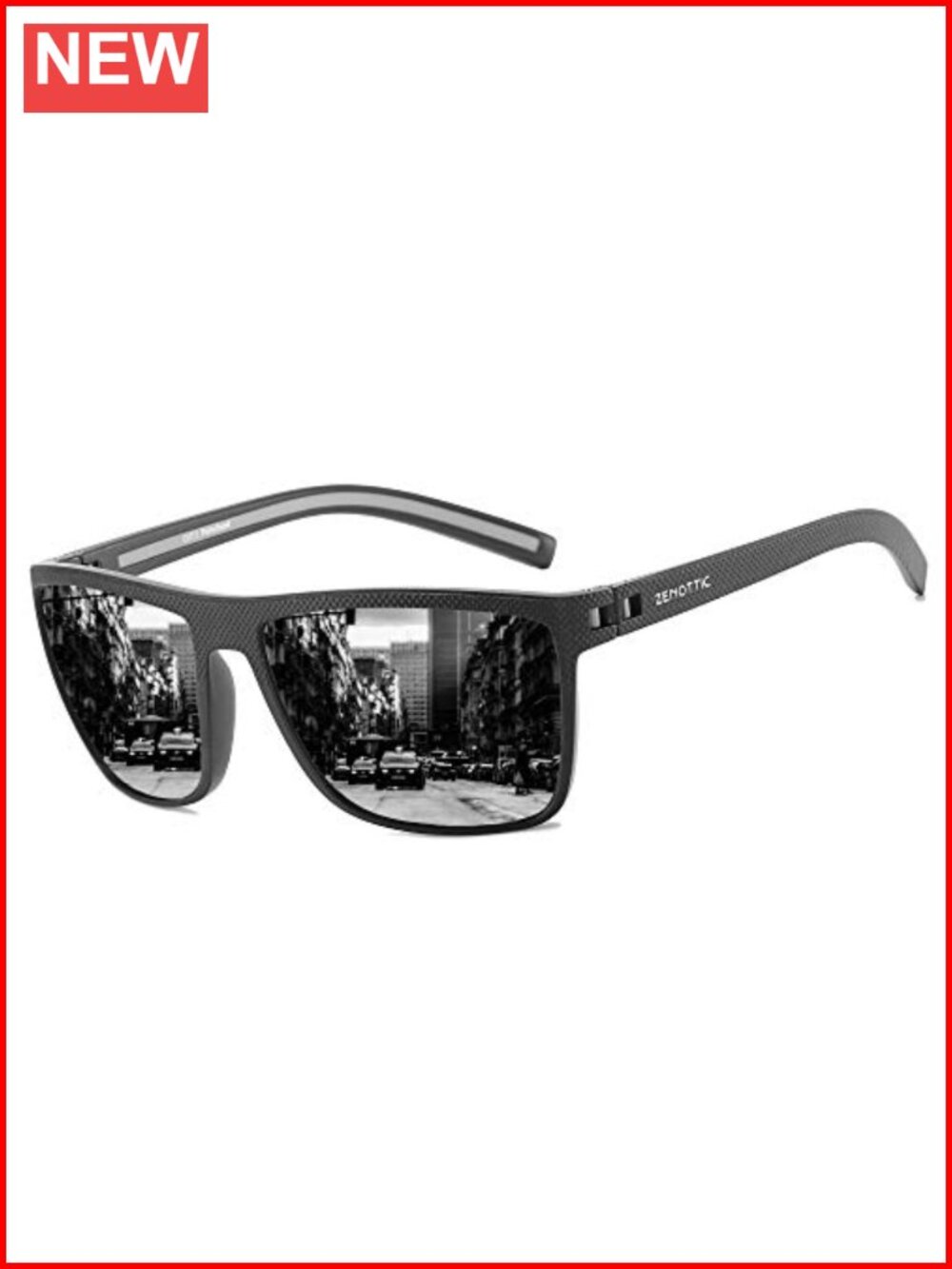 Polarized Sunglasses Lightweight TR90 Frame UV400 Square Sun Glasses